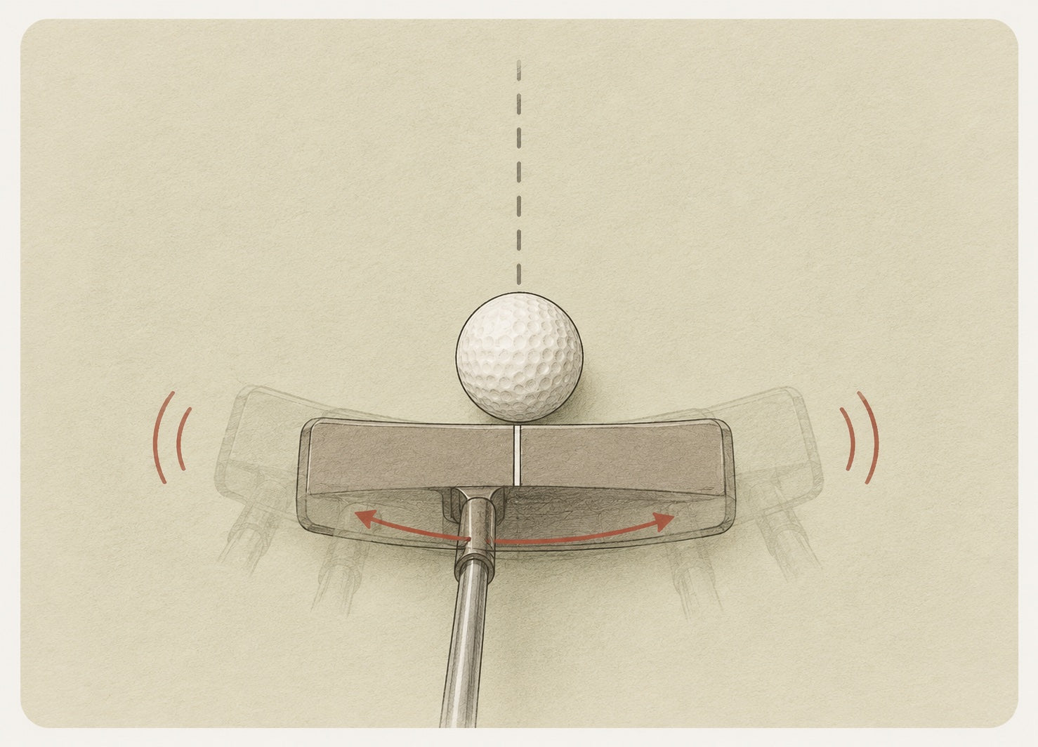 Putter twisting on off-center hits — instability