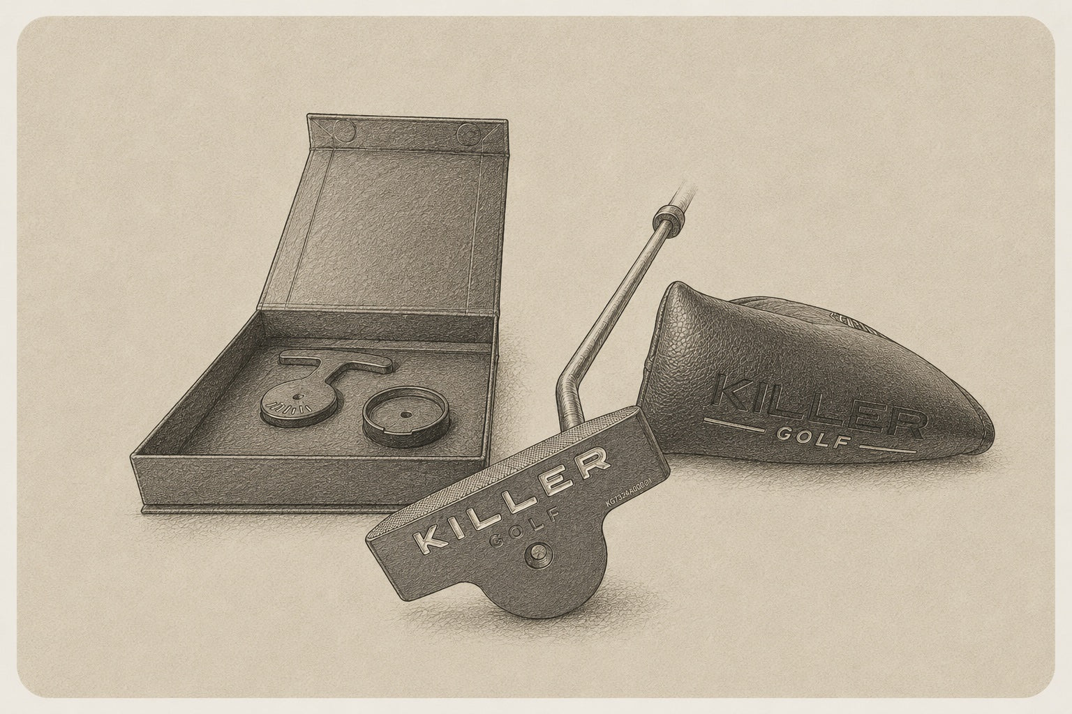 Killer Golf modular putter setup