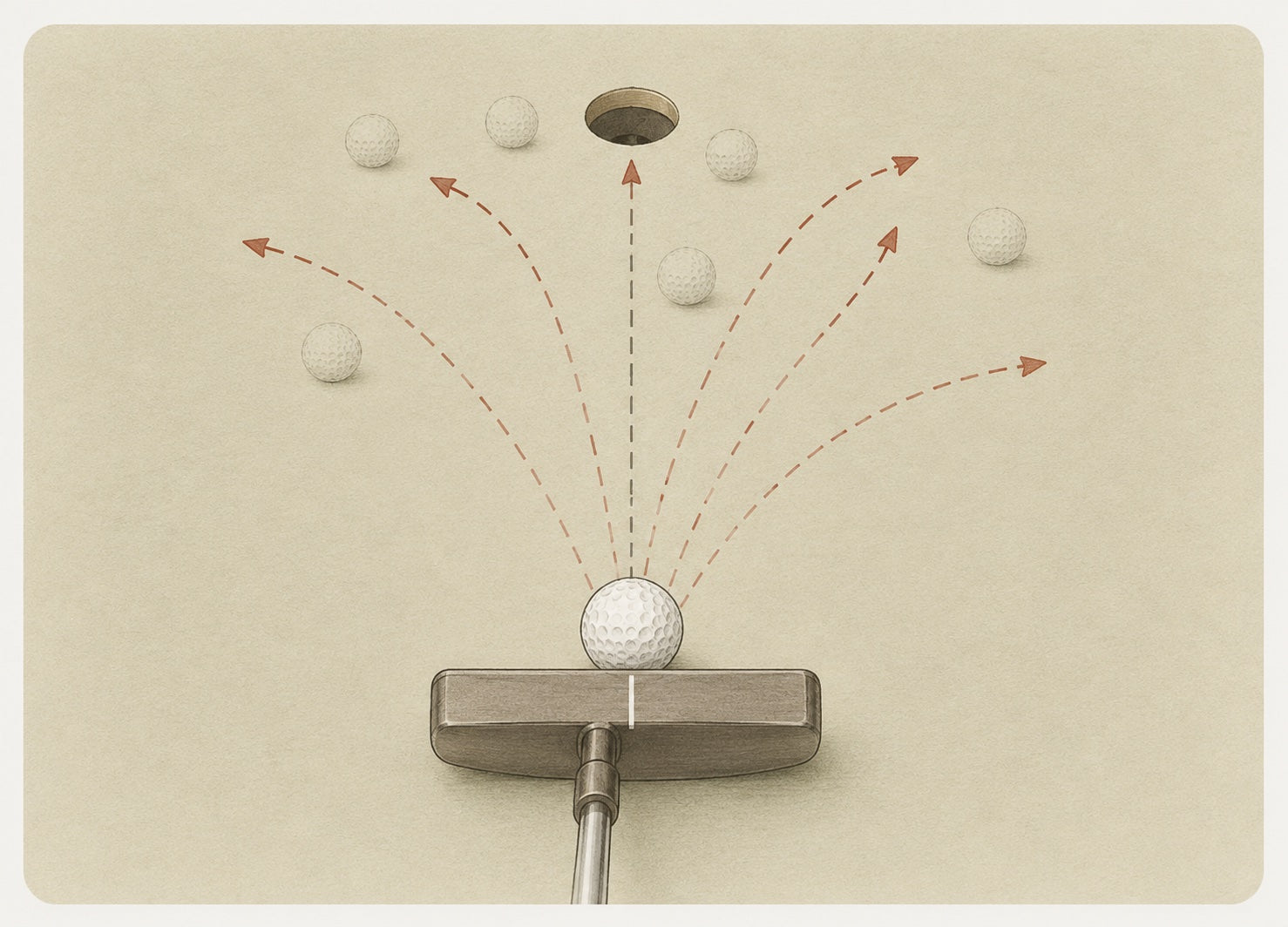 Better start lines and distance control reduce putts